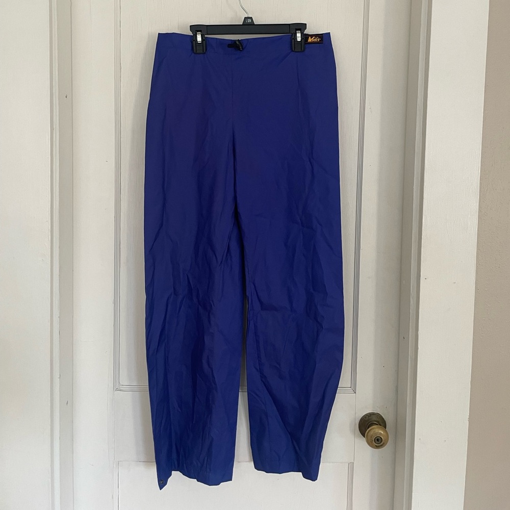 REI Vintage Blue rain pants